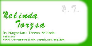 melinda torzsa business card